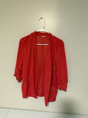Maurice’s - Women's Pink Open-Front Blazer Jacket